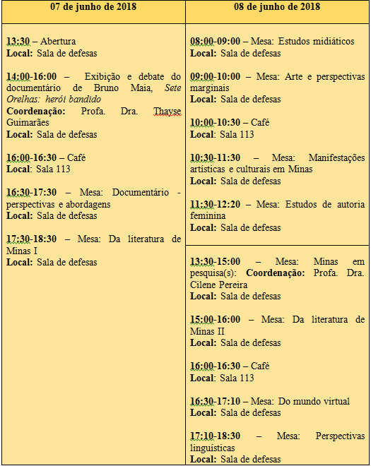 programacao encontro seminario