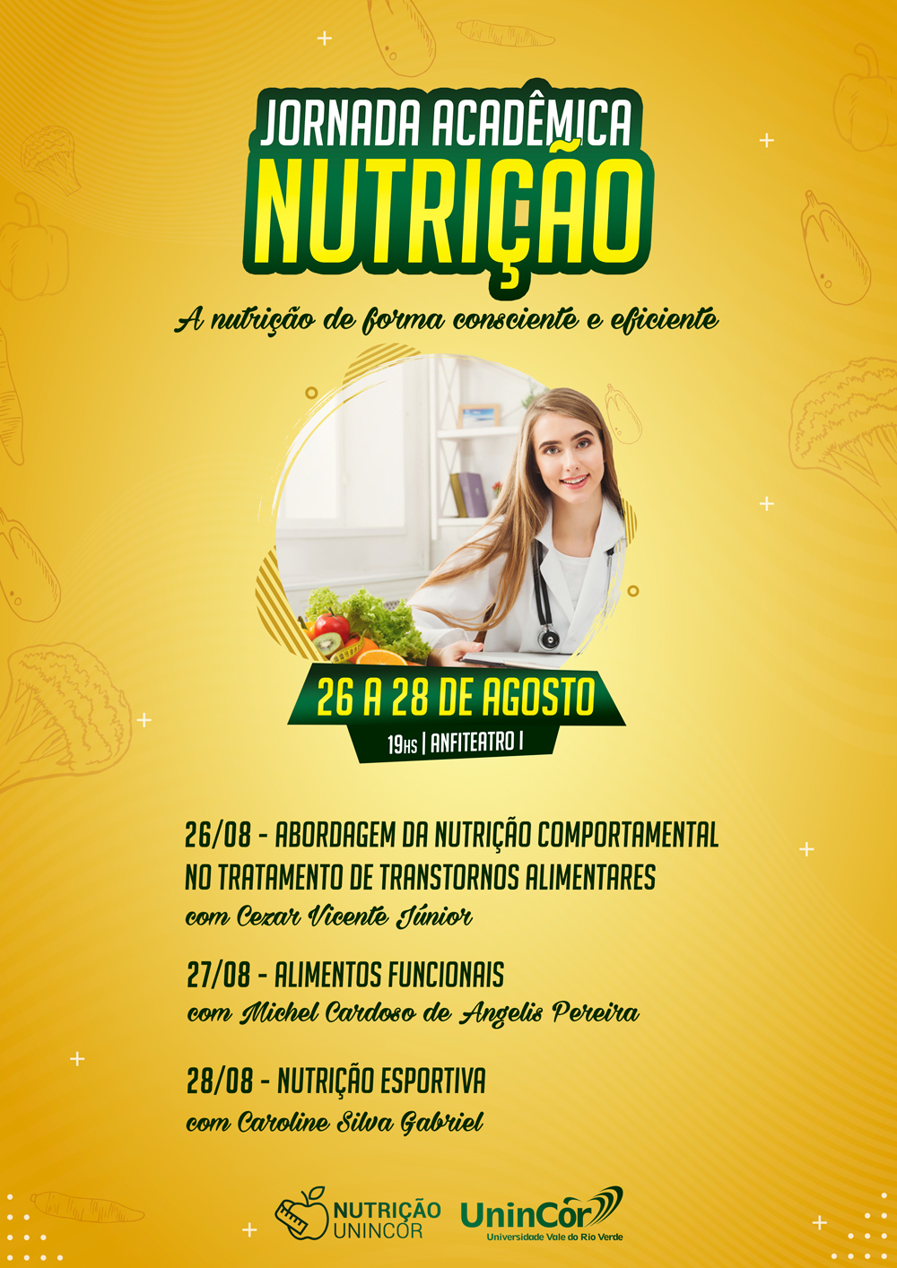 Cartaz Jornada Academica Nutricao programacao