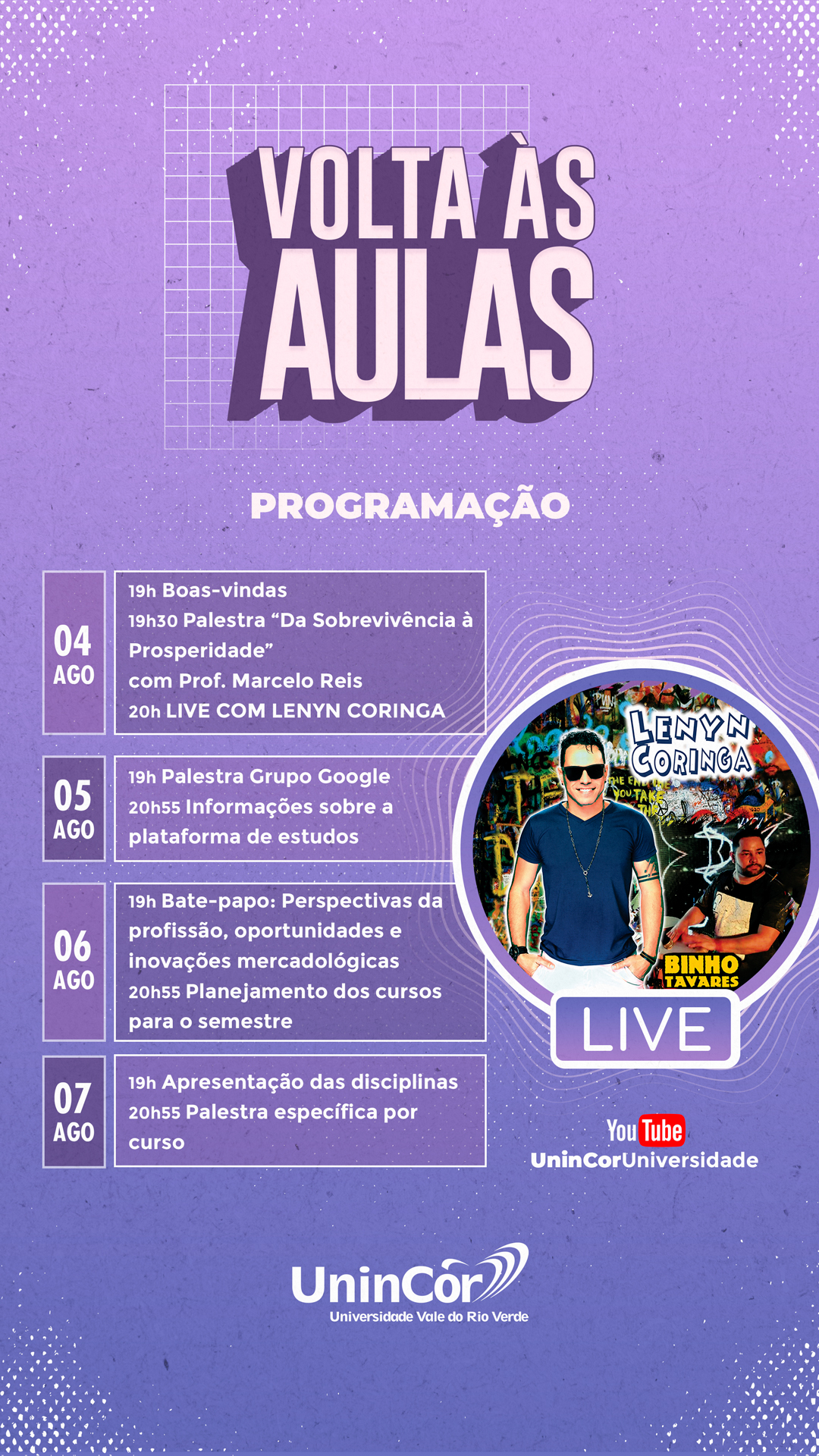 noticia programacao volta as aulas